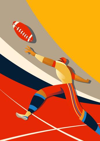 American Football Player Action vector