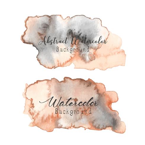 Abstract watercolor background. Watercolor element for card. Vector illustration.