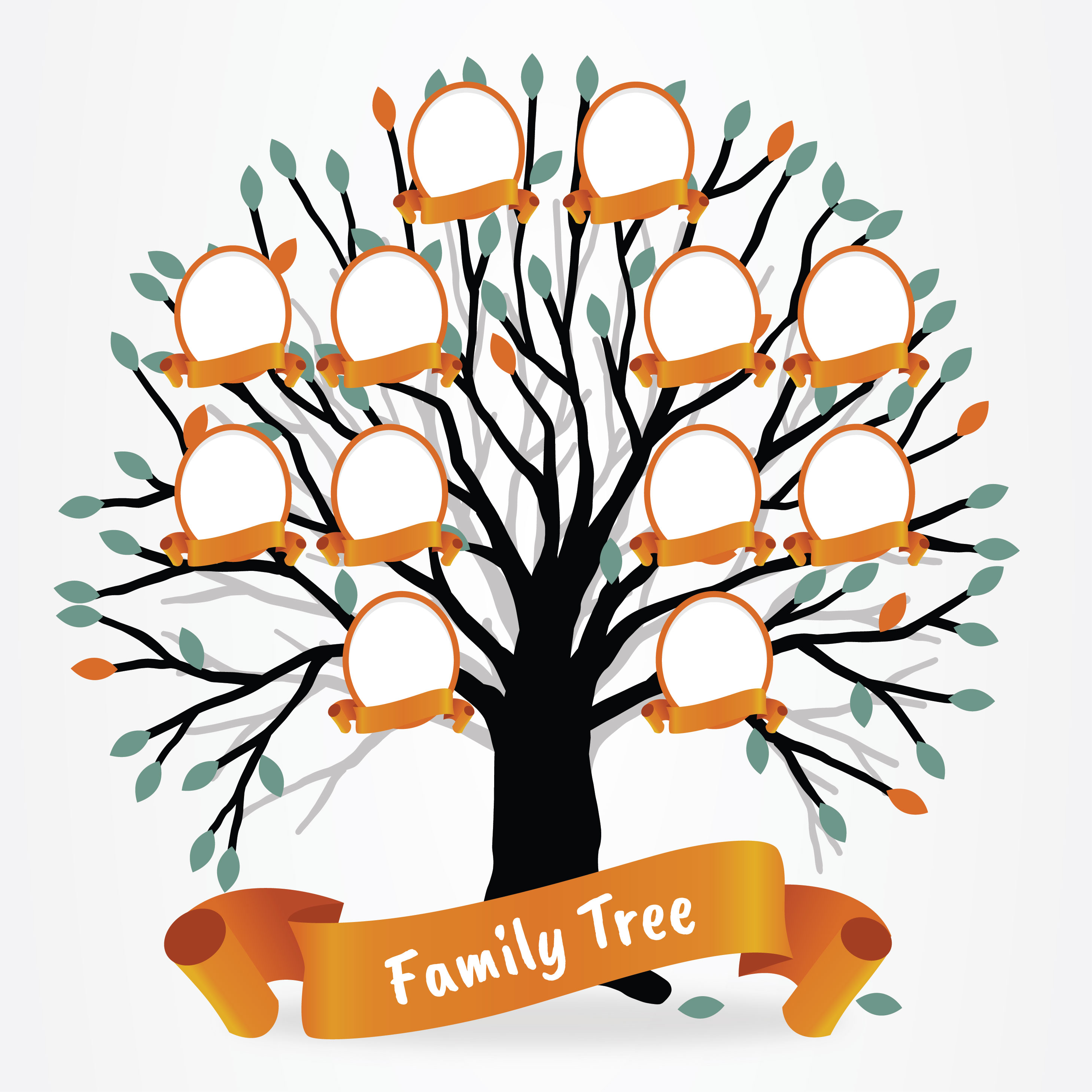 Family Tree Svg Clipart Set SVG File