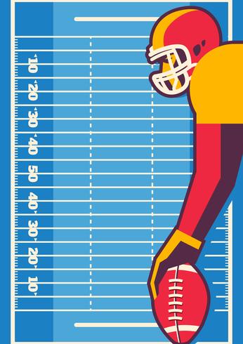 American Football Player Concept vector
