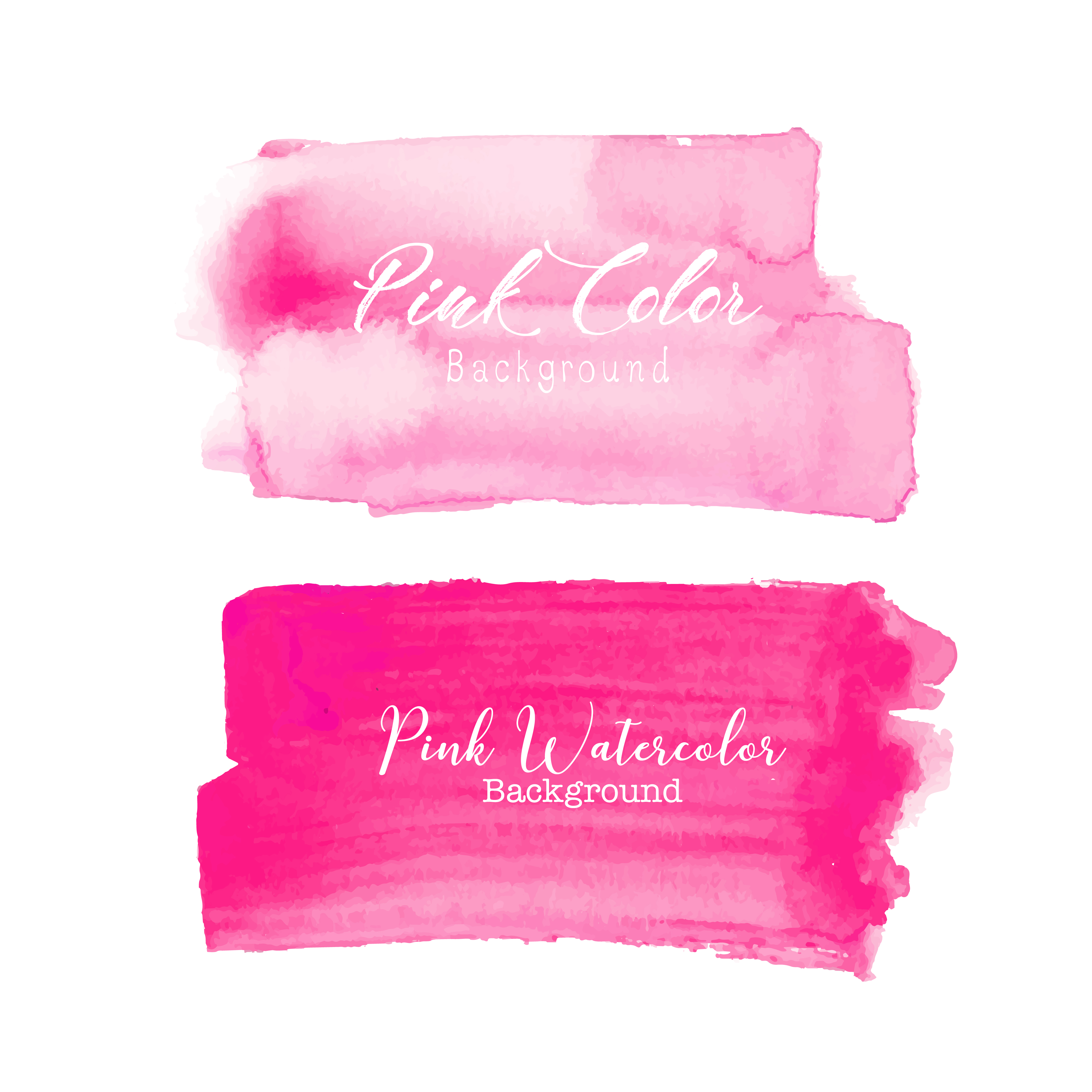 Download Pink brush stroke watercolor on white background. Vector illustration. - Download Free Vectors ...