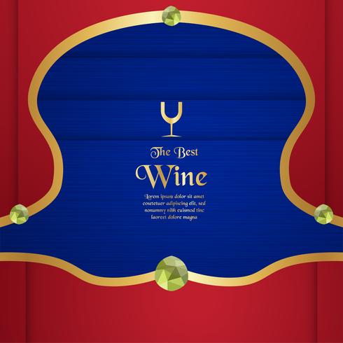 Luxury packaging template in modern style for wine cover, beer box. Vector illustration in premium concept. EPS 10.