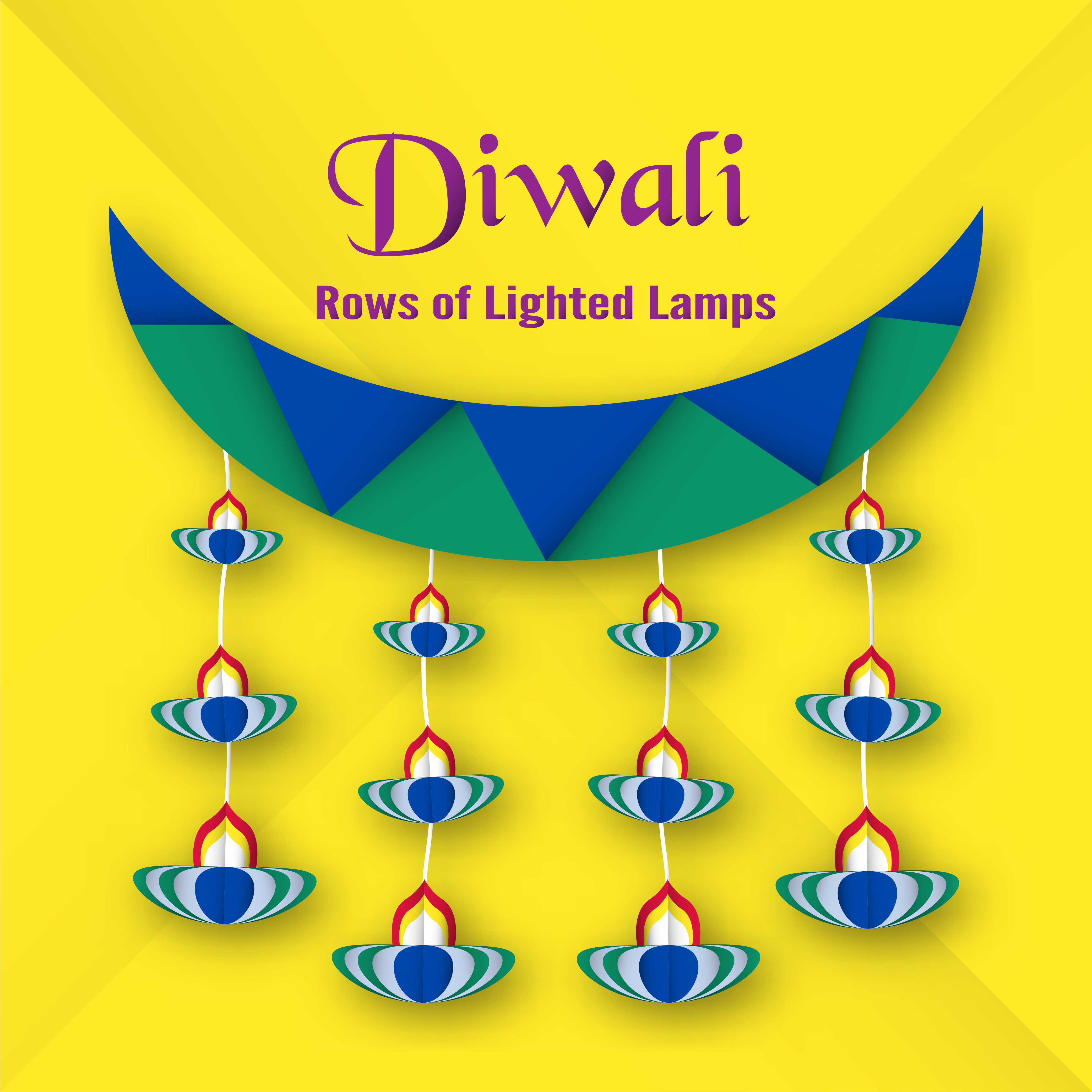 Diwali cards design image
