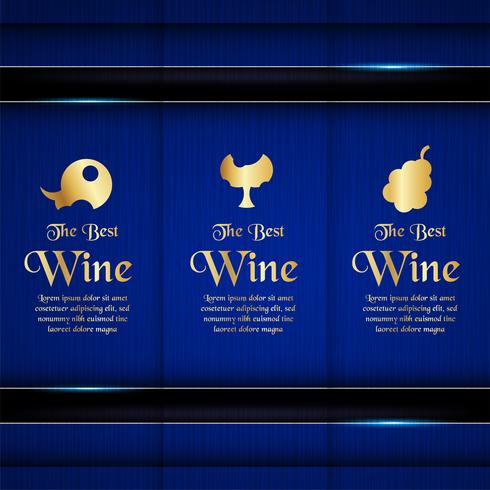 Luxury packaging template in modern style for wine cover, beer box. Vector illustration in premium concept. EPS 10.