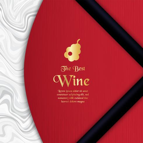 Luxury packaging template in modern style for wine cover, beer box. Vector illustration in premium concept. EPS 10.