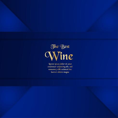 Luxury packaging template in modern style for wine cover, beer box. Vector illustration in premium concept. EPS 10.
