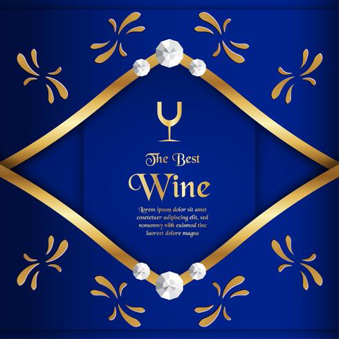 Luxury packaging template in modern style for wine cover, beer box. Vector illustration in premium concept. EPS 10.