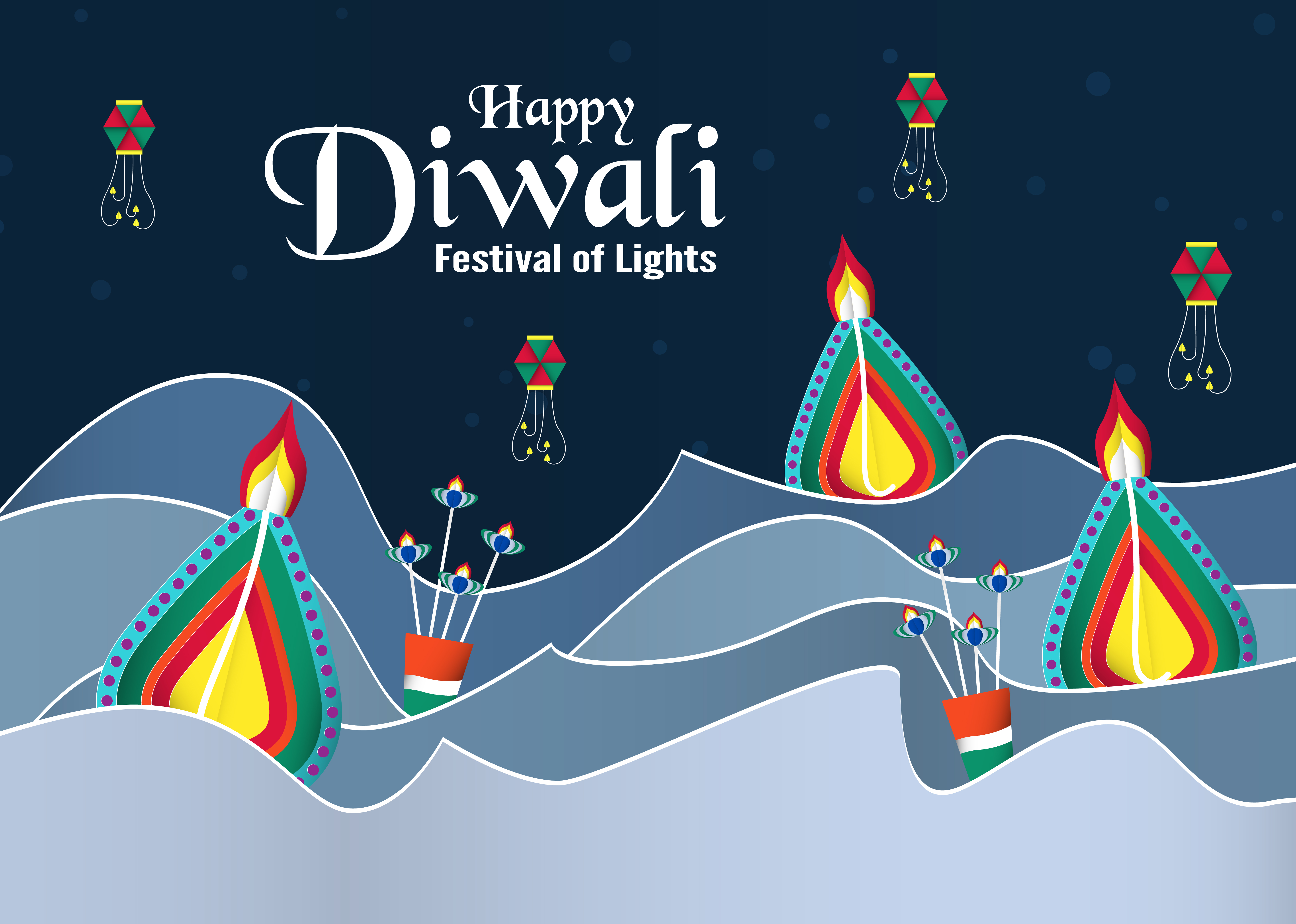 Printable diwali cards picture