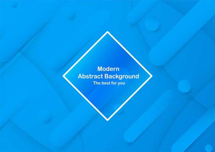 Abstract blue background with copy space for white text. Modern template design for cover, brochure, web banner and magazine. Vector illustration in new trend.