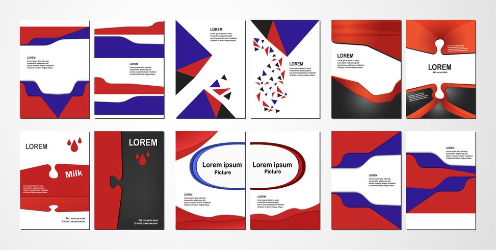 Abstract flyer design with text space for web banner, cover, brochure, book and business presentation. vector