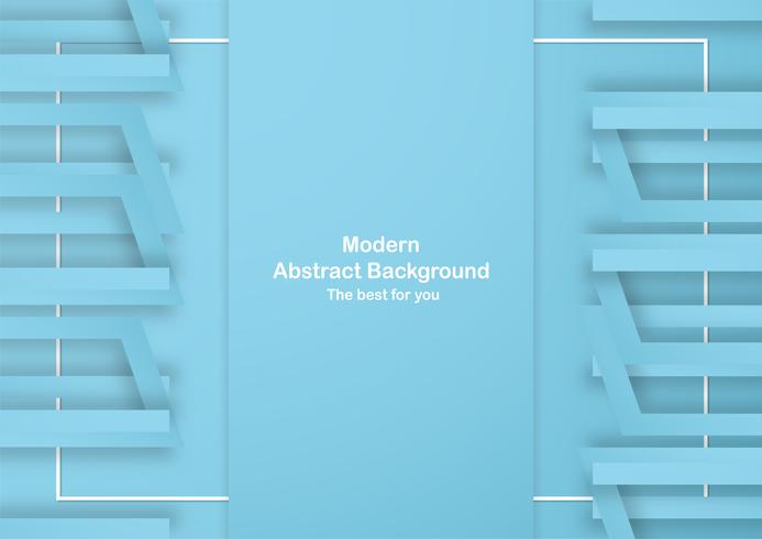 Abstract blue background with pastel color. Template for business presentation, cover, invitation, poster, advertisement, banner. New trend of vector illustration design in 3D paper cut.
