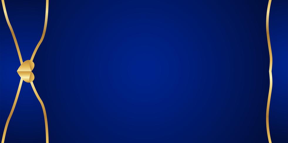 Abstract blue background in premium indian style. Template design for cover, business presentation, web banner, wedding invitation and luxury packaging. Vector illustration with golden border.