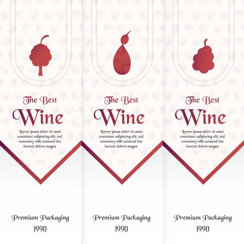 Luxury packaging template in modern style for wine cover, beer box. Vector illustration in premium concept. Paper cut and craft EPS 10.