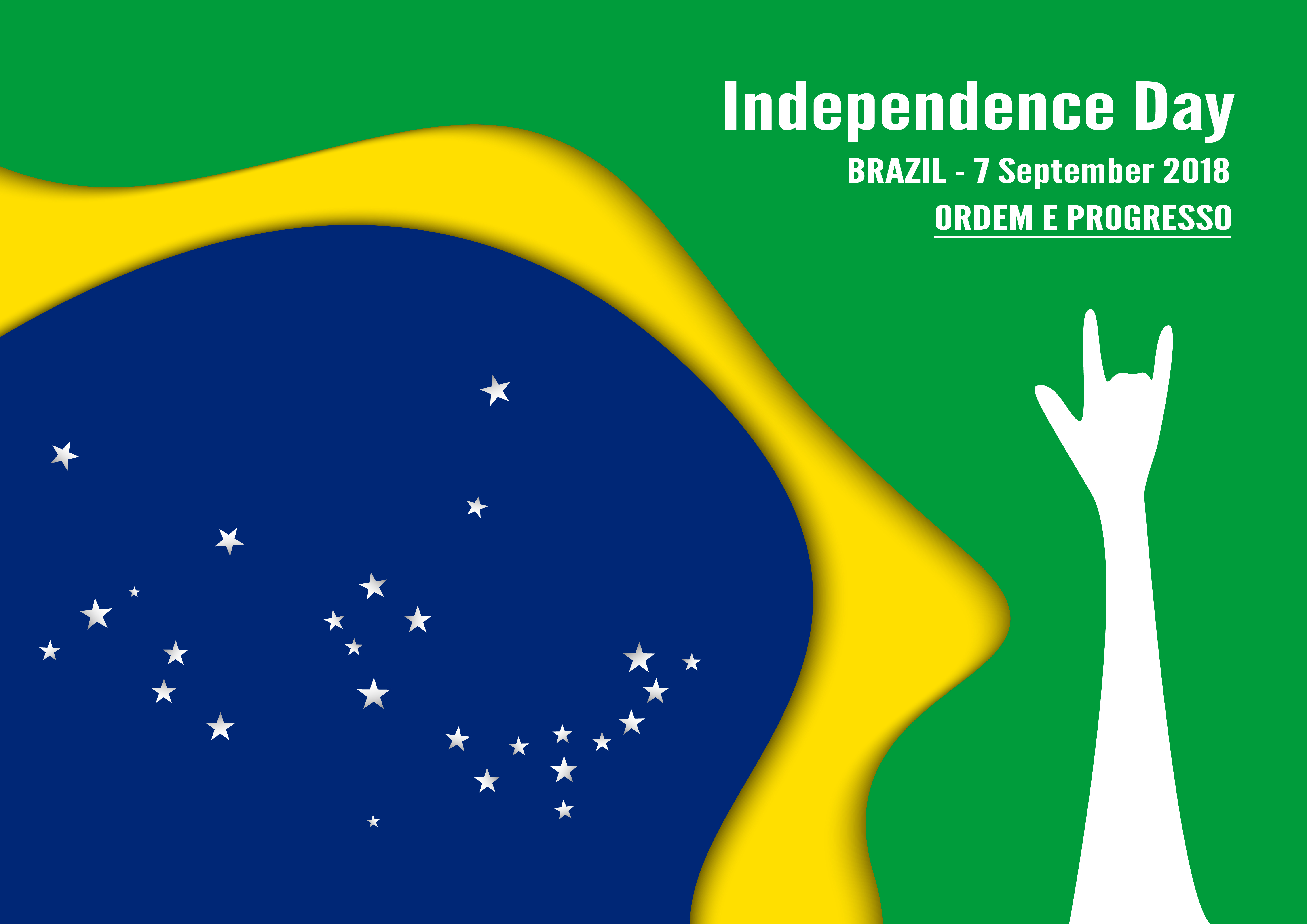 Vector illustration for Brazil independence day on 7 September for