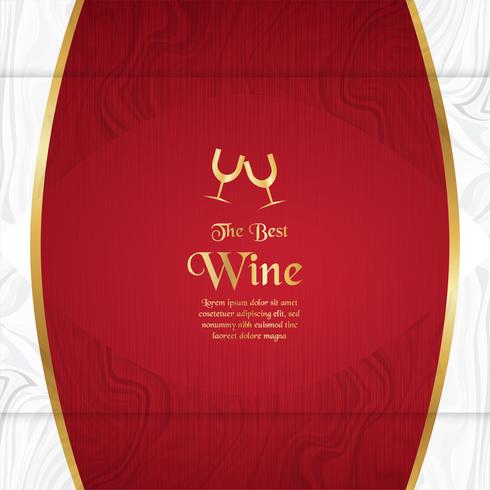 Luxury packaging template in modern style for wine cover, beer box. Vector illustration in premium concept. EPS 10.