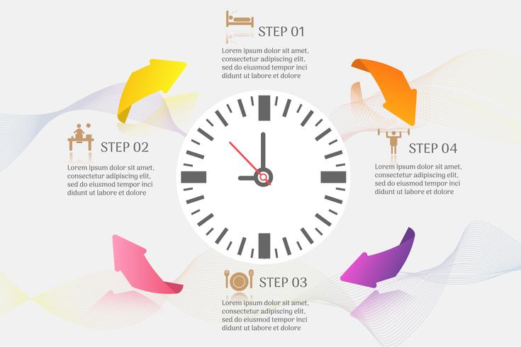 Design Business template 4 options or steps infographic chart element vector