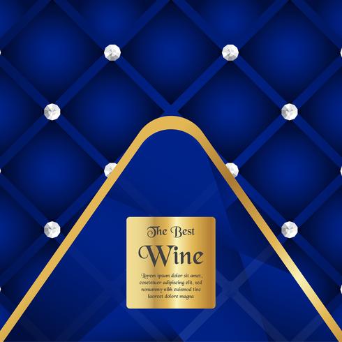 Luxury packaging template in modern style for wine cover, beer box. Vector illustration in premium concept. EPS 10.