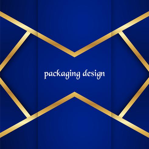 Luxury packaging template in modern style for wine cover, beer box. Vector illustration in premium concept. EPS 10.