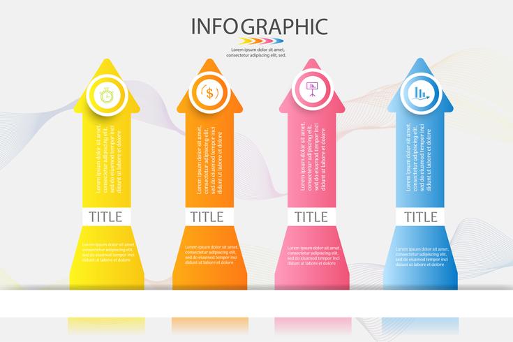 Design Business template 4 options or steps infographic chart element vector