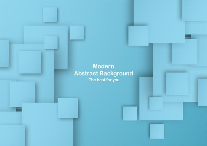 Abstract blue background in square shape with pastel color. Template for business presentation, cover. New trend of vector illustration with 3D style.