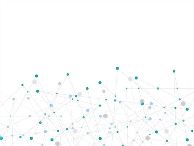 White technology and Science abstract background with blue and grey line dot. Business and Connection concept. Futuristic and Industry 4.0 concept. Internet cyber data link and network theme. vector