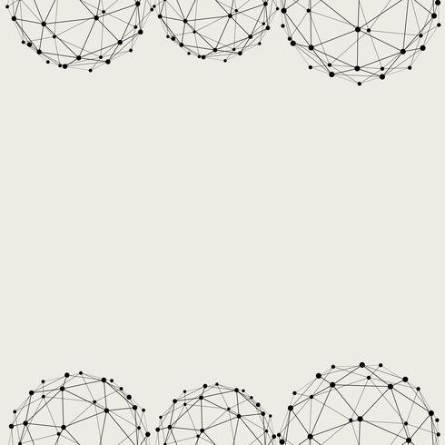 Seamless pattern background. Modern abstract and Classical antique concept. Geometric creative design stylish theme. Illustration vector. Black and white color. Technology connection line circle shape vector