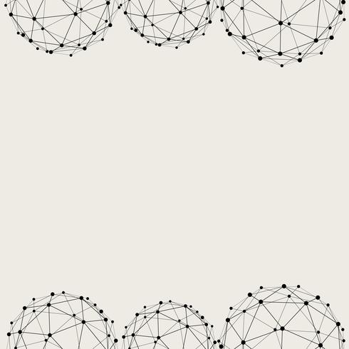 Seamless pattern background. Modern abstract and Classical antique concept. Geometric creative design stylish theme. Illustration vector. Black and white color. Technology connection line circle shape vector