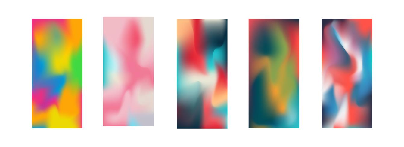 Smartphone wallpaper vector illustration collection. Clipping mask use and editable screen. Abstract wallpaper concept. Technology and communication theme.