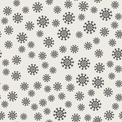 Seamless pattern background. Abstract and Classical concept. Geometric creative design stylish theme. Illustration vector. Black and white color. Snowflake ice for Christmas day vector