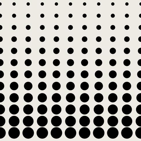 Seamless pattern background. Modern abstract and Classical antique concept. Geometric creative design stylish theme. Illustration vector. Black and white color. Circular dot half tone shape vector