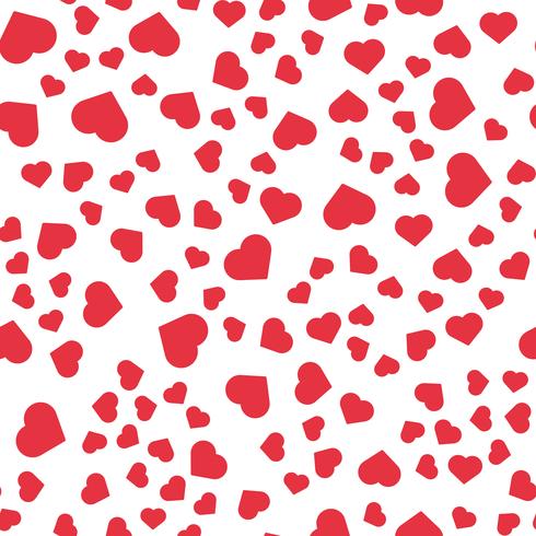 Seamless pattern background. Abstract and Modern concept. Geometric creative design stylish theme. Illustration vector. Red and white color. Heart shape vector