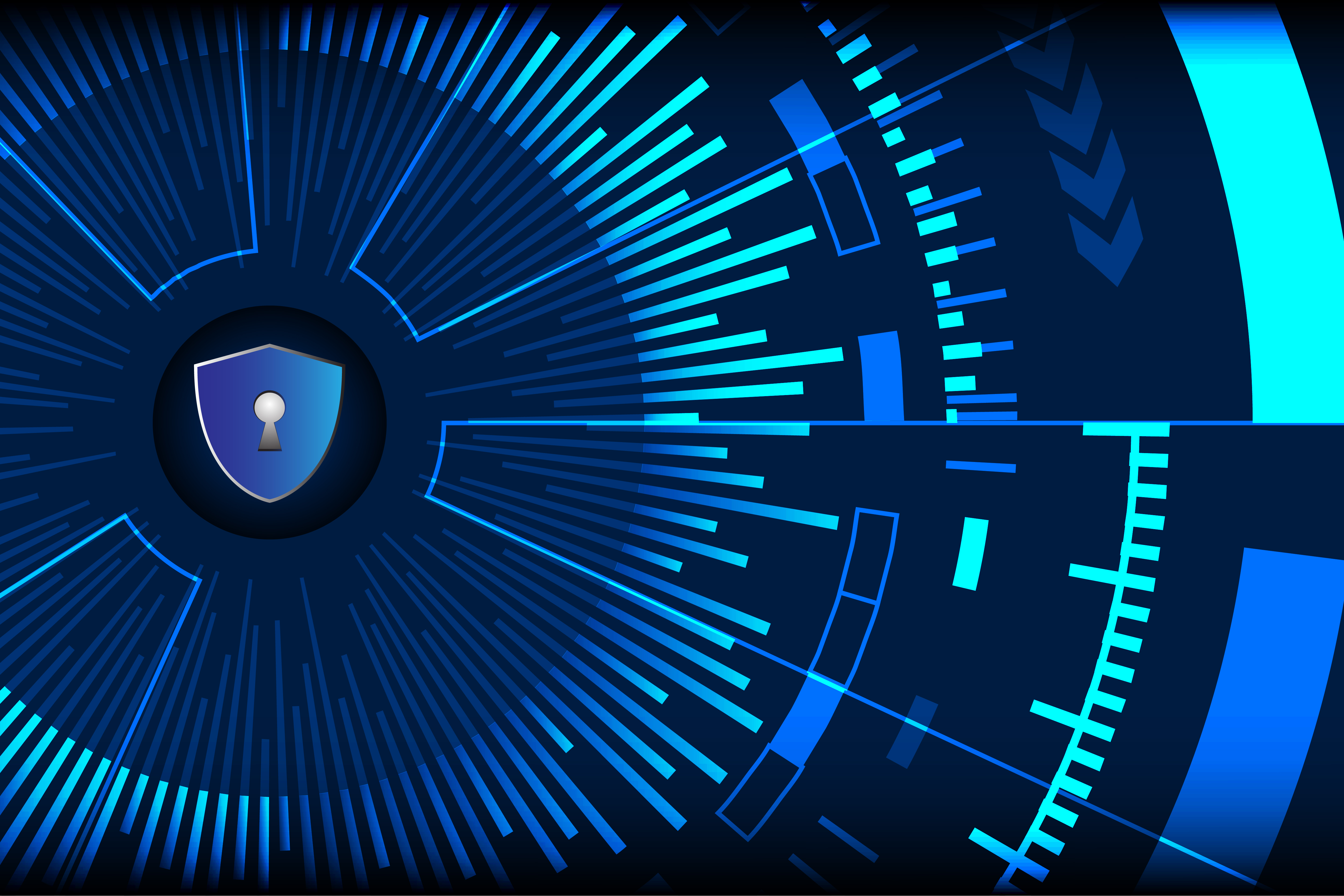 Cyber Security background vector 544074 Vector Art at Vecteezy