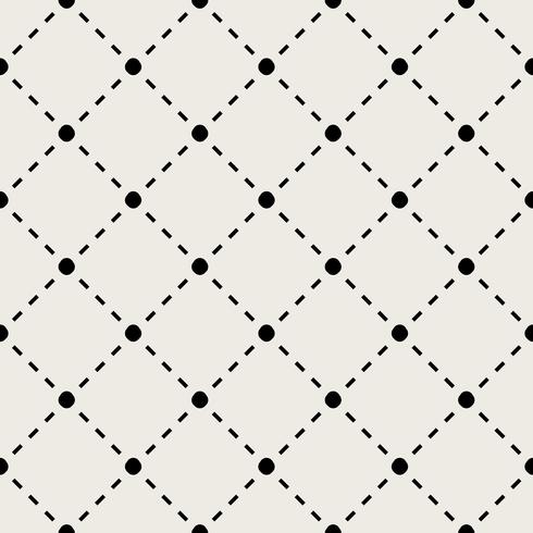 Patrón de fondo sin fisuras Moderno concepto abstracto y clásico antiguo. Tema elegante diseño creativo geométrico. Ilustración vectorial Color blanco y negro. Línea de conexión tecnológica y social. vector