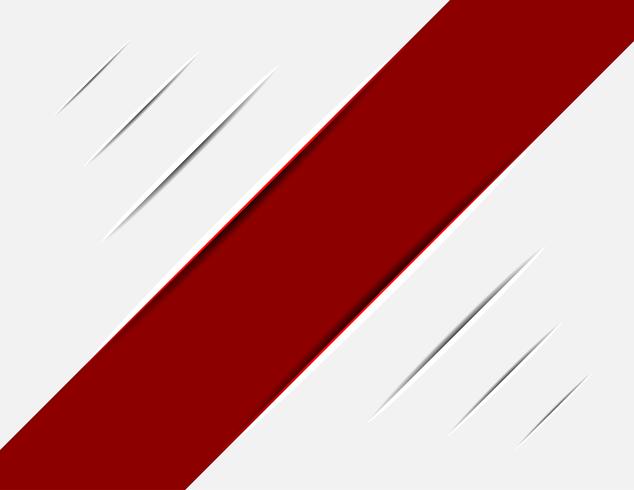Red Striped on White Trace vector