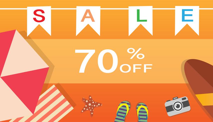 Tropical and summer time background vector