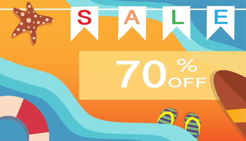 Tropical and summer time background vector