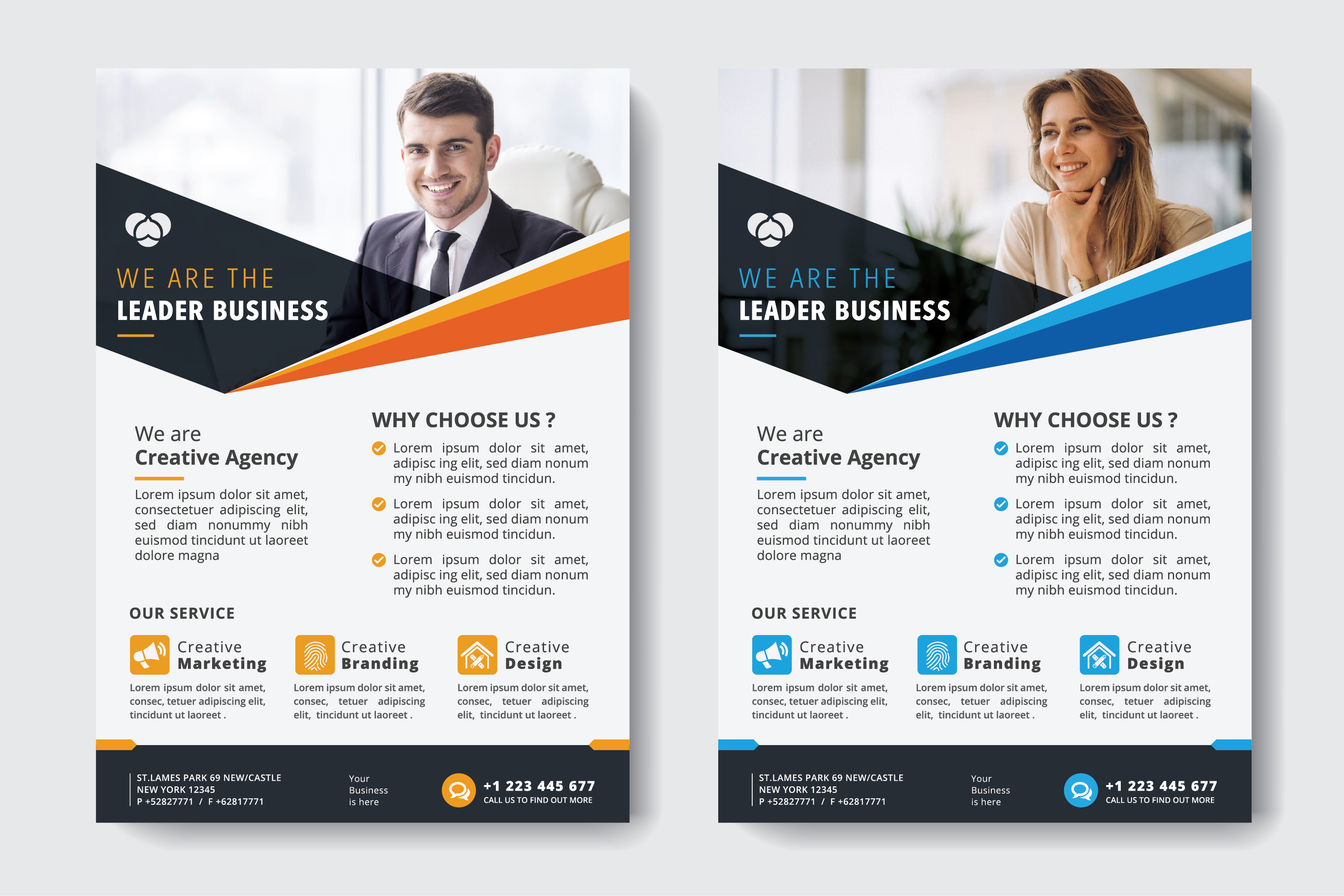 flyer design free vector