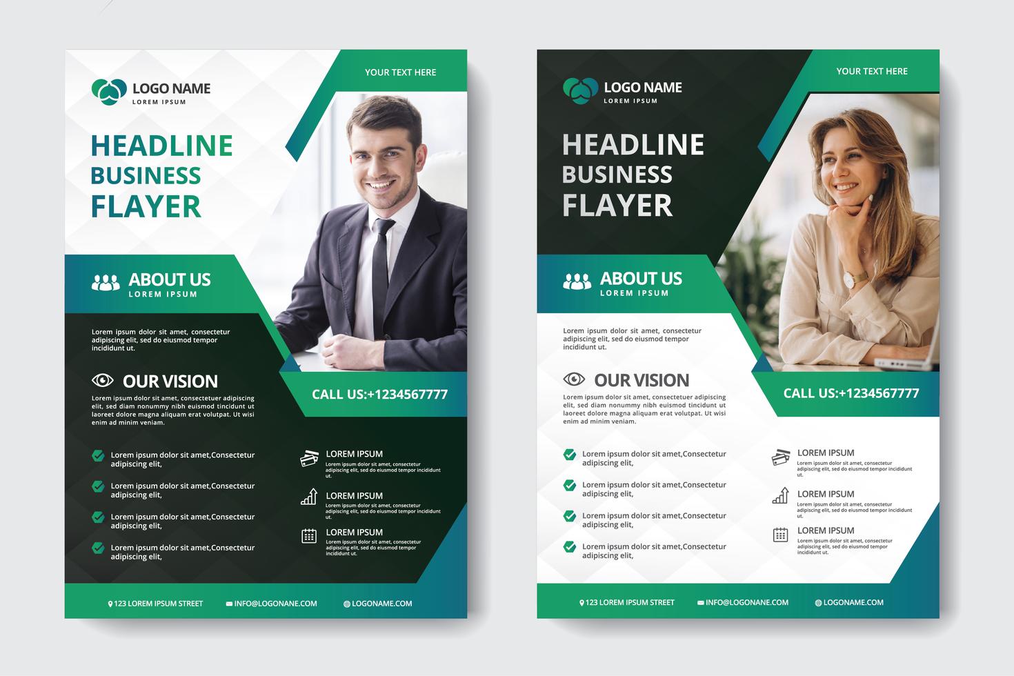 Flyer Template 544529 Vector Art At Vecteezy