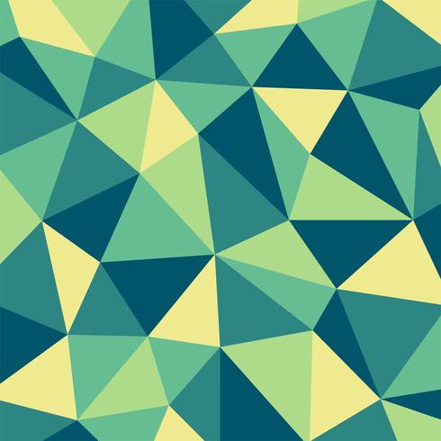 Green and Yellow Polygon mosaic pattern background vector