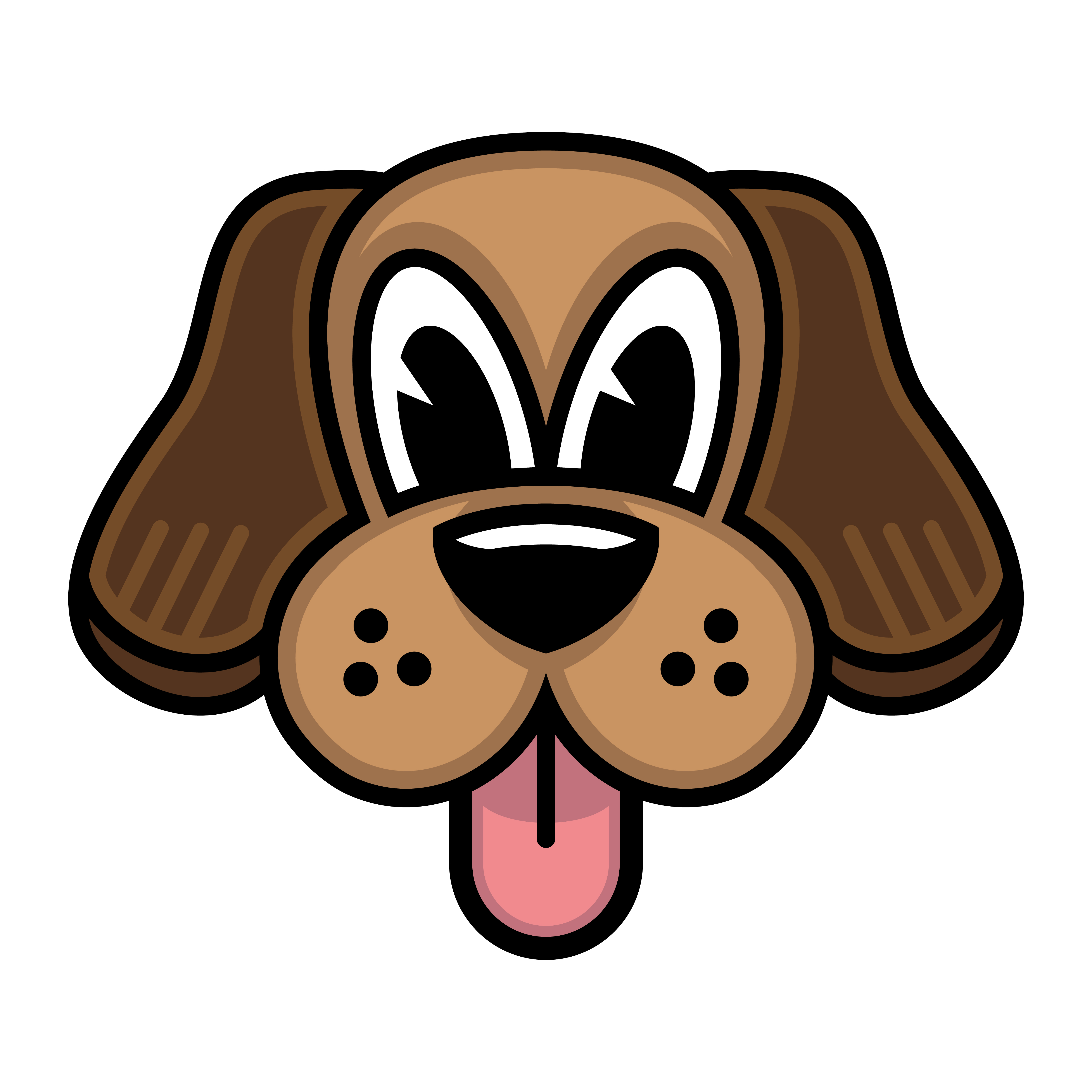 Cute friendly cartoon dog 544798 Vector Art at Vecteezy