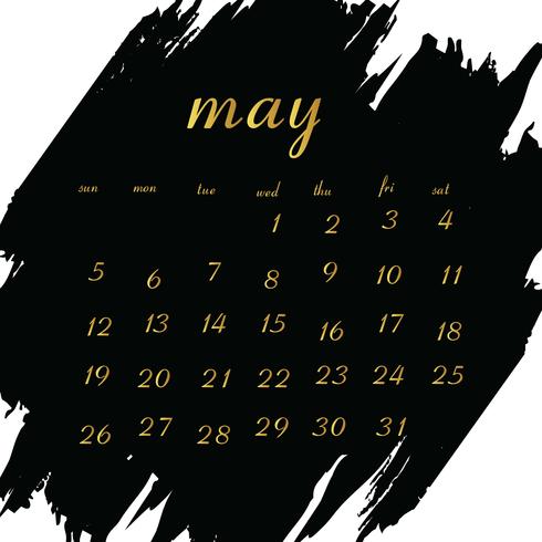 Calendar 2019 for your project vector