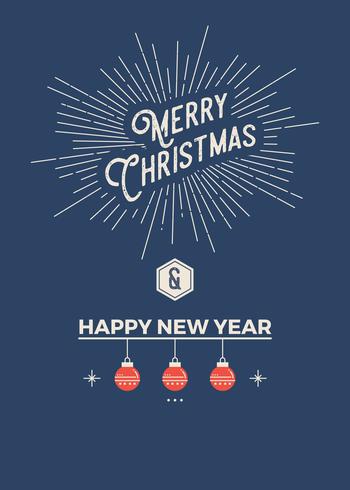 Christmas greeting card vector