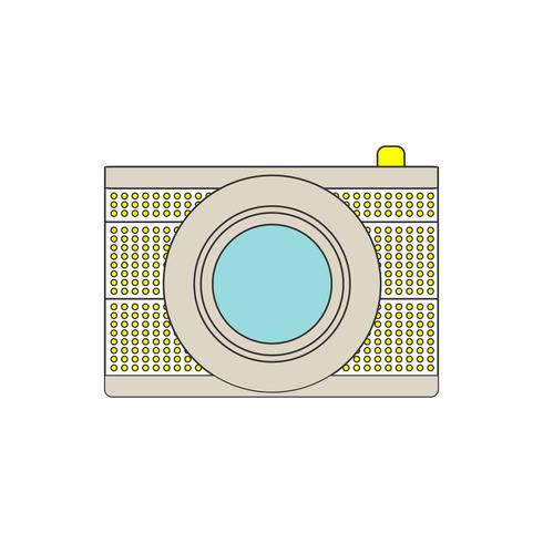 Icono de cámara para tu proyecto en color retro. vector