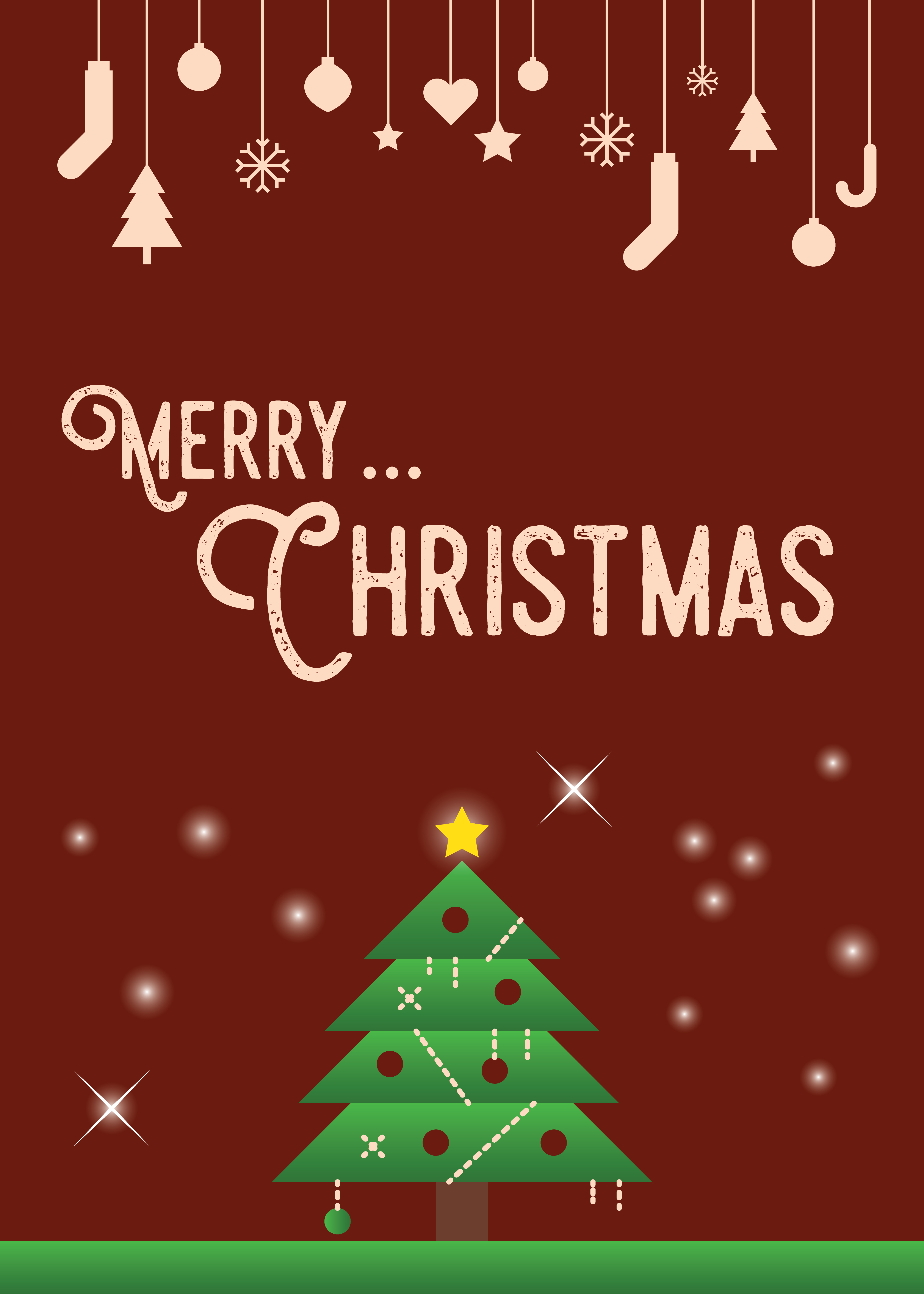 Christmas greeting card 545045 Vector Art at Vecteezy