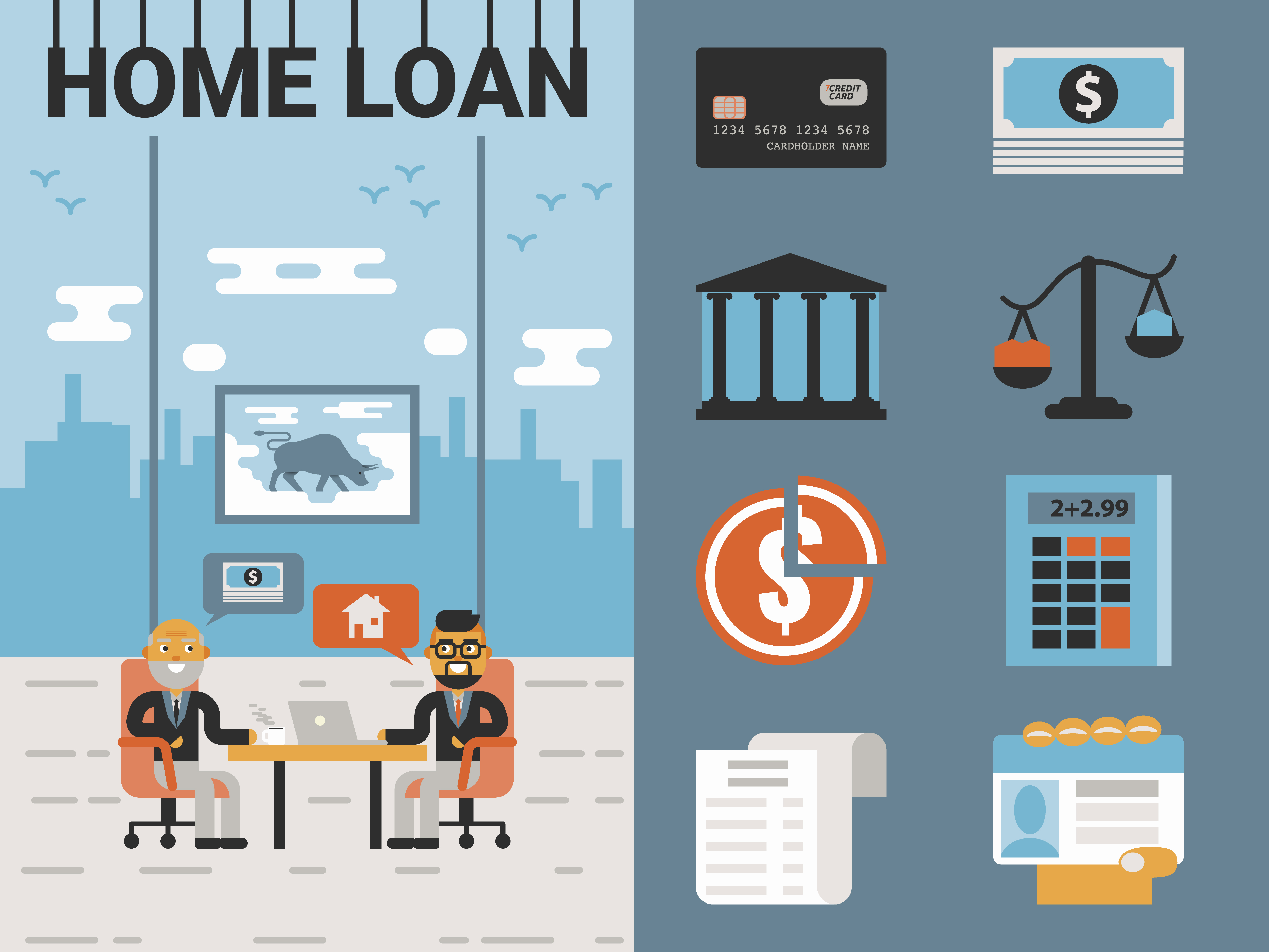 Home Loan 545073 Vector Art at Vecteezy
