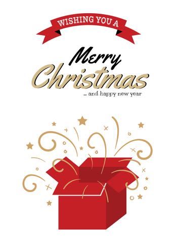 Christmas greeting card vector