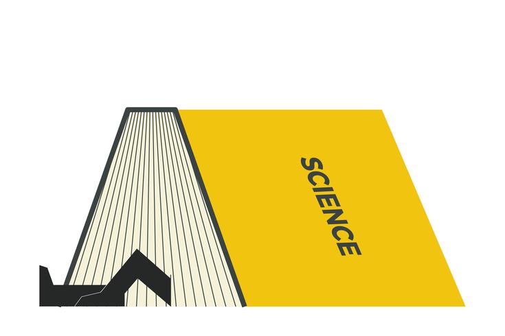STEM book illustration vector