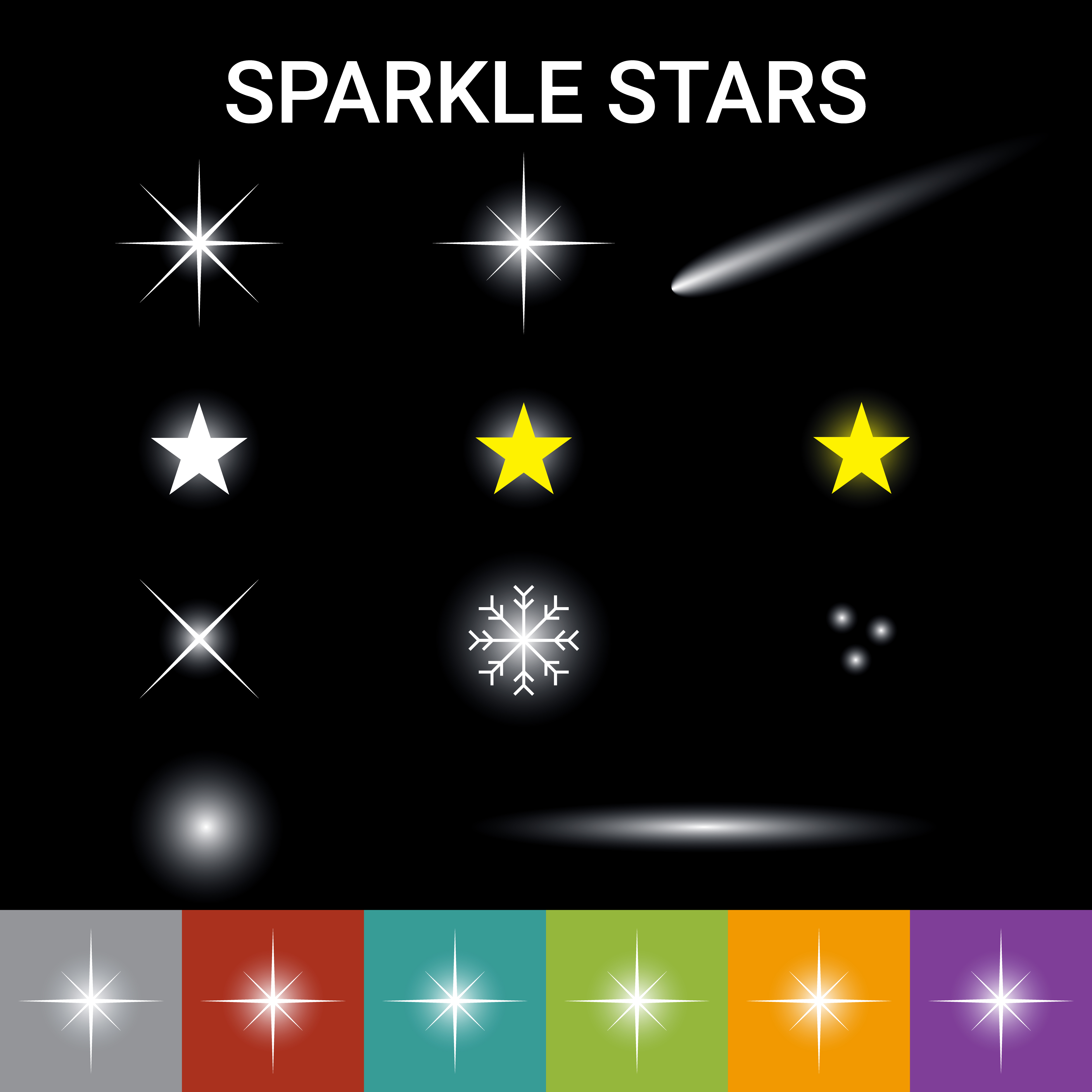 Sparkle stars effect 545224 Vector Art at Vecteezy