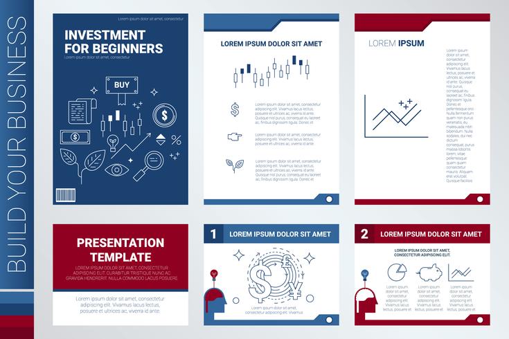 Book cover and presentation template vector