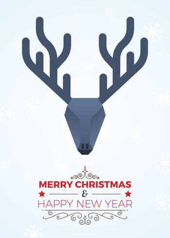 Christmas greeting card vector